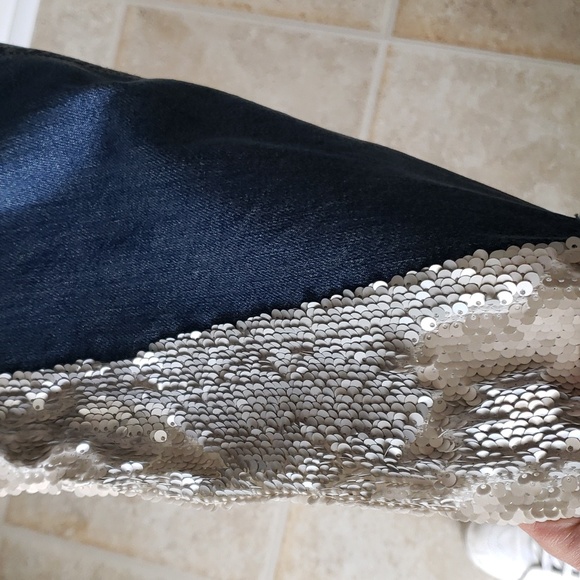 Anthropology Pilcro and the Letterpress glitter boot cut jeans - Picture 2 of 11